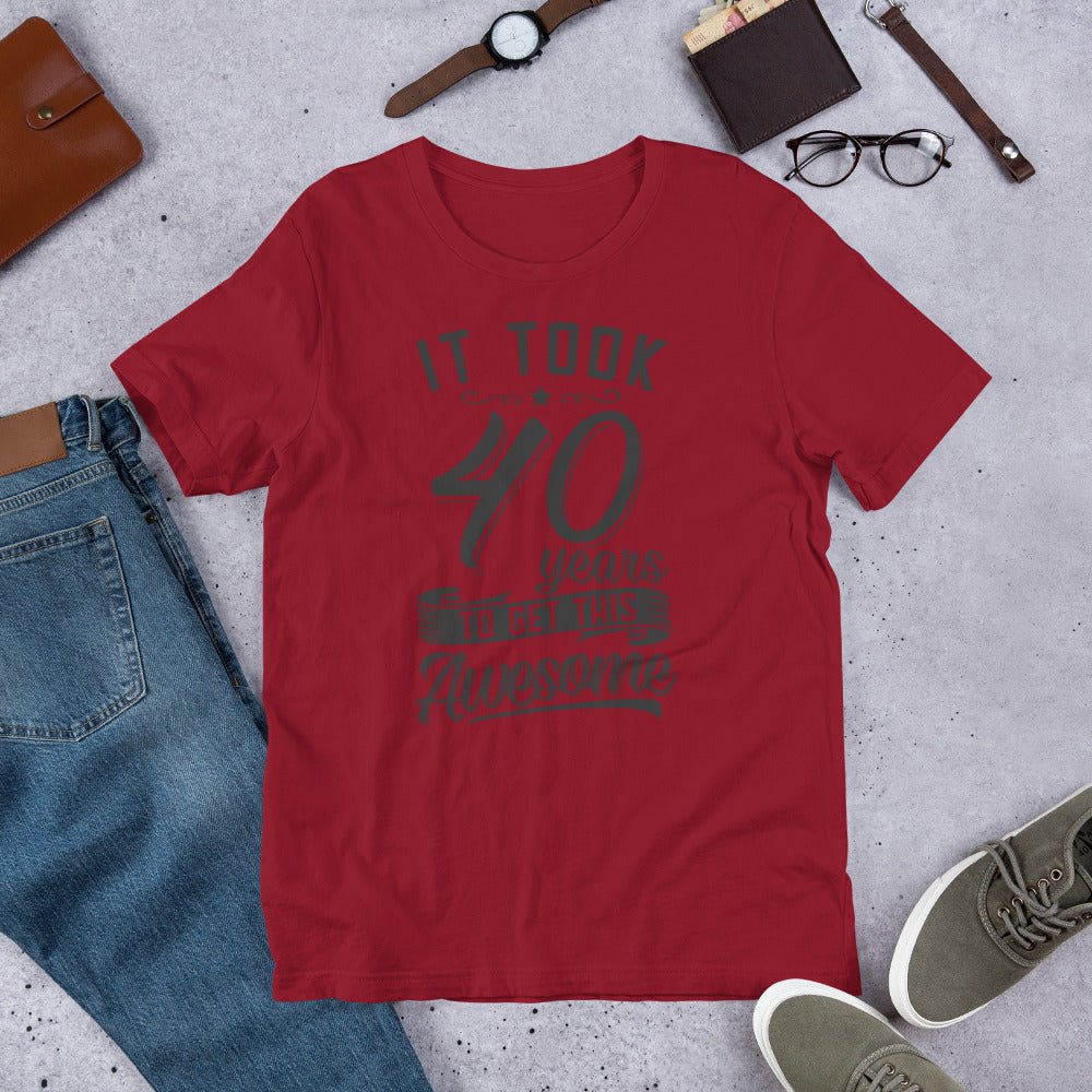 Unique Personalized 40th Birthday Shirt Customized Gifts for Men by Groovy Guy