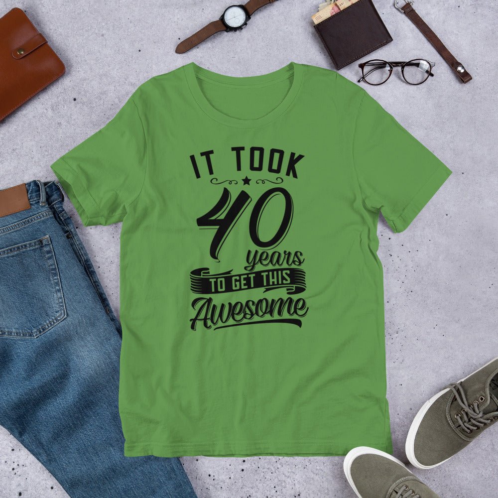 Unique Personalized 40th Birthday Shirt Customized Gifts for Men by Groovy Guy