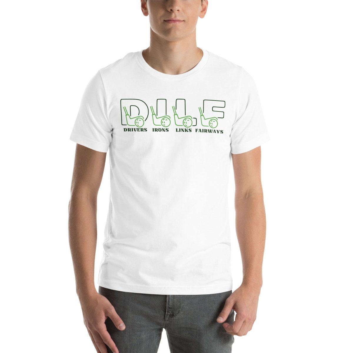 Unique Personalized Funny Golfer DILF Shirt Customized Gifts for Men by Groovy Guy