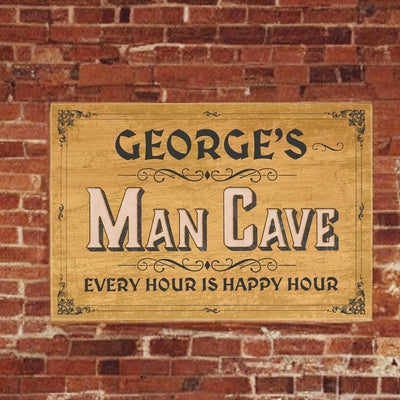 Custom Man Cave Sign - Personalized for His Space