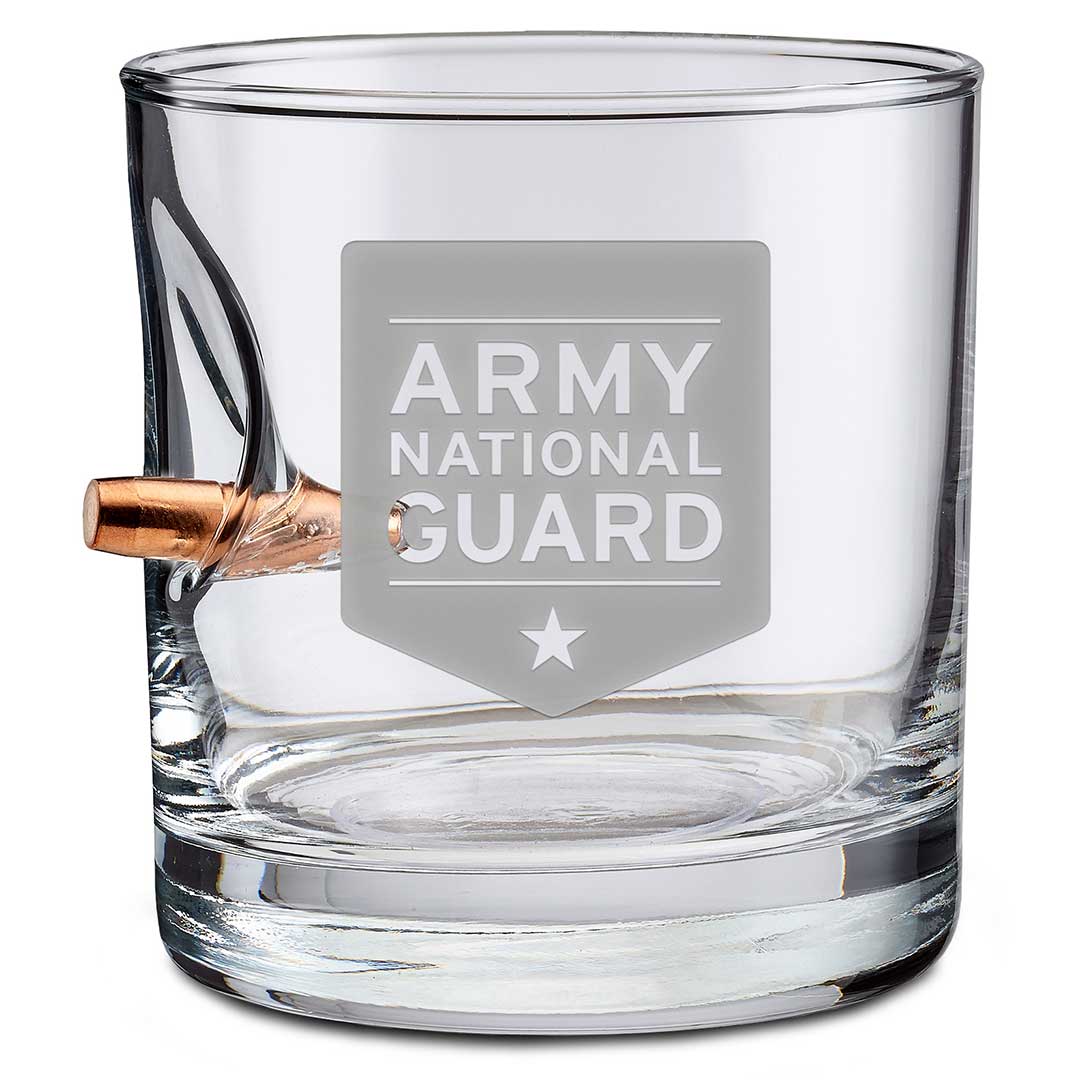 Unique Personalized US Military Bar Glasses Customized Handmade Glass Gifts for Men by Groovy Guy