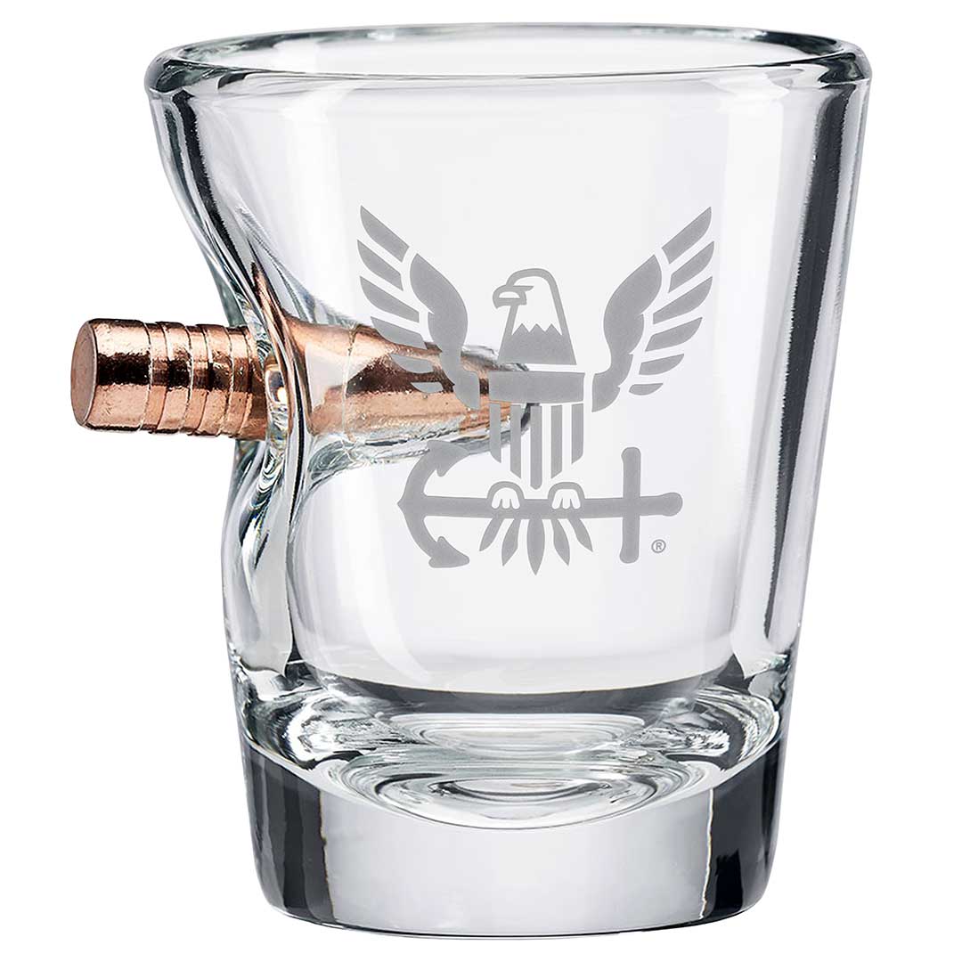 Unique Personalized US Military Bar Glasses Customized Handmade Glass Gifts for Men by Groovy Guy