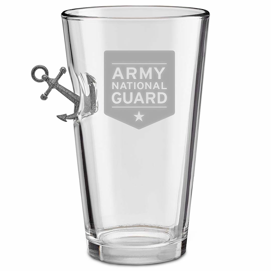 Unique Personalized US Military Bar Glasses Customized Handmade Glass Gifts for Men by Groovy Guy