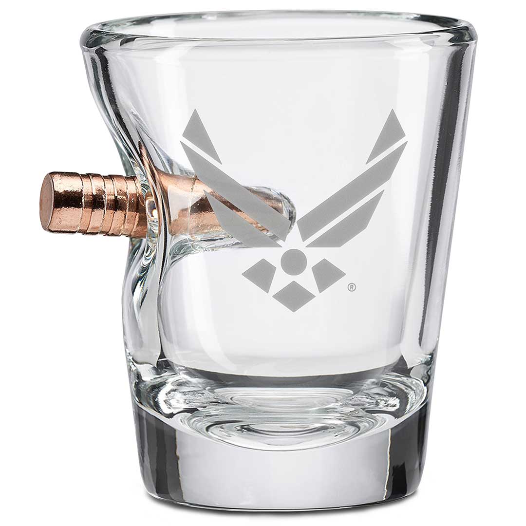Unique Personalized US Military Bar Glasses Customized Handmade Glass Gifts for Men by Groovy Guy