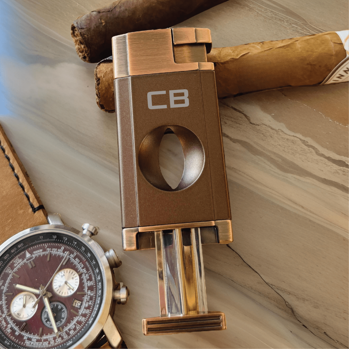 Unique Personalized V - Cut Lighter Customized Cigar Gifts for Men by Groovy Guy