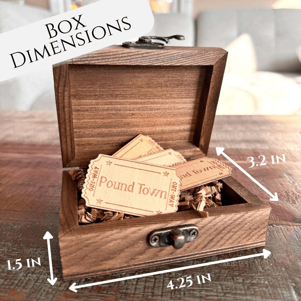 Unique Personalized One - Way Ticket to Pound Town Customized Gift Set Gifts for Men by Groovy Guy