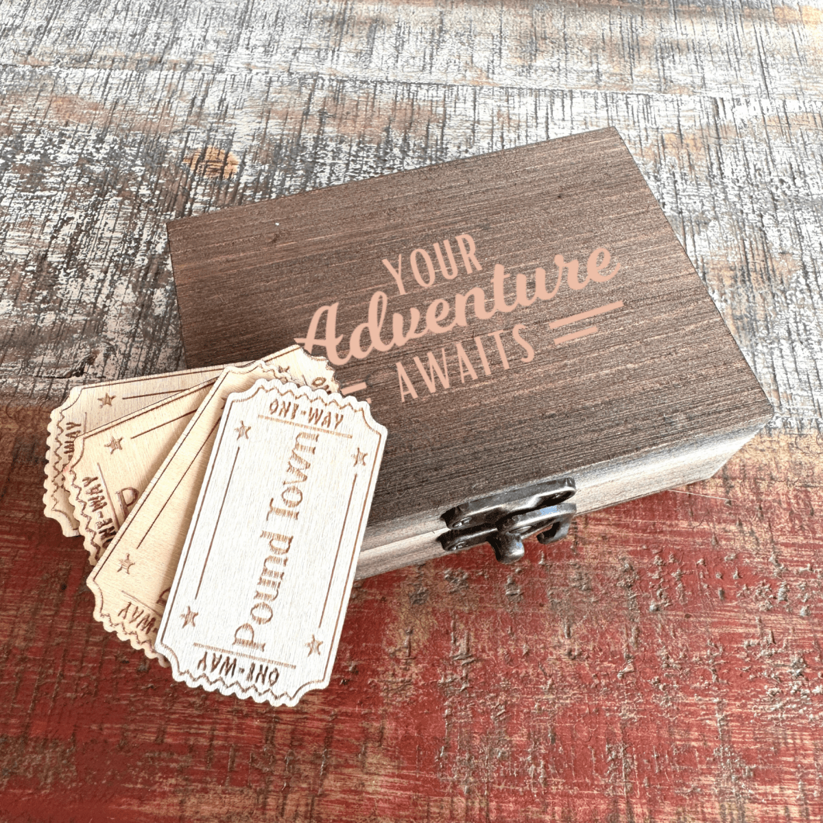 Unique Personalized One - Way Ticket to Pound Town Customized Gift Set Gifts for Men by Groovy Guy