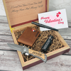 Unique Valentine's Day Gift for Him - LoveStruck Elegance Set with Personalized Tactical Pen & Wallet