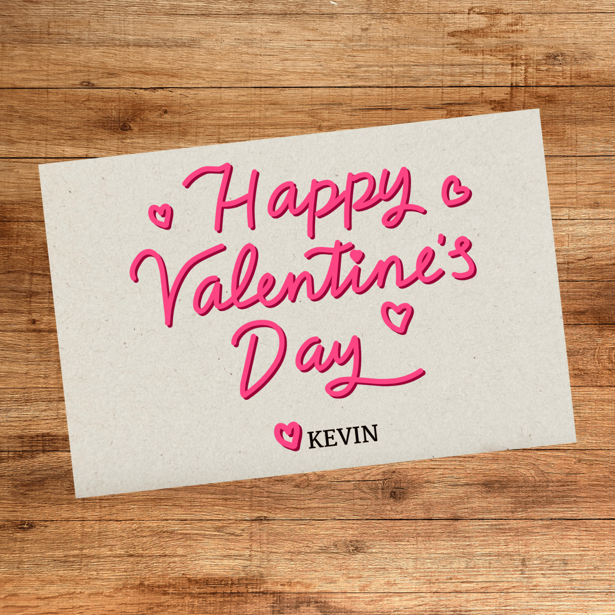 Unique Personalized Valentine's Day Cards Customized Greeting & Note Cards Gifts for Men by Groovy Guy