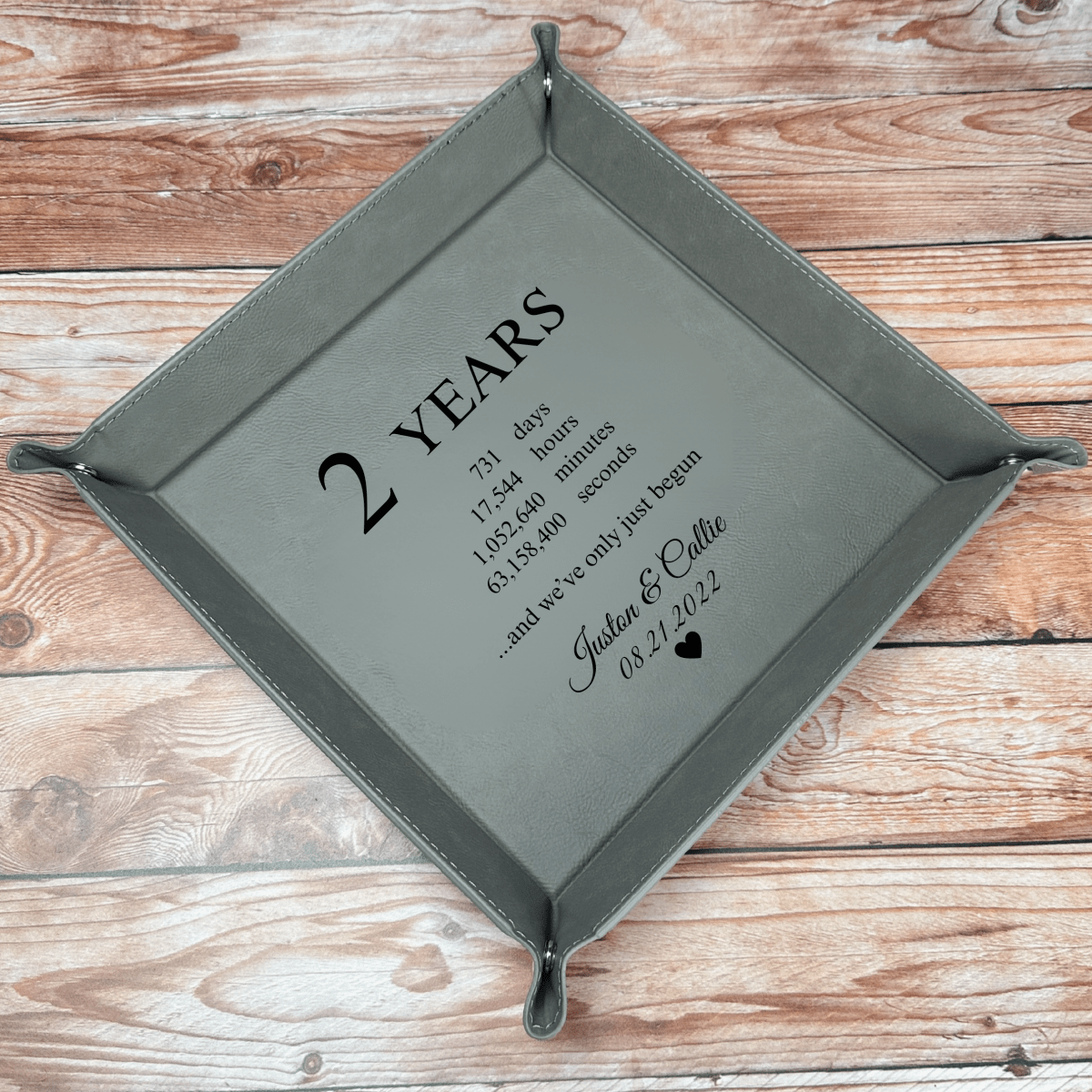 Unique Personalized Timeless Love Jewelry Tray Customized Valet Tray Gifts for Men by Groovy Guy