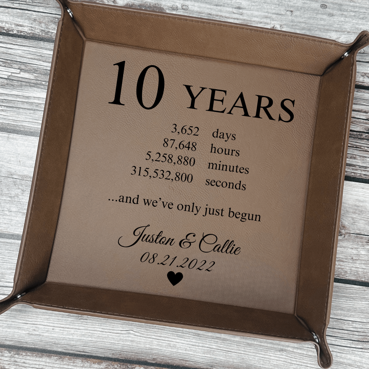 Unique Personalized Timeless Love Jewelry Tray Customized Valet Tray Gifts for Men by Groovy Guy