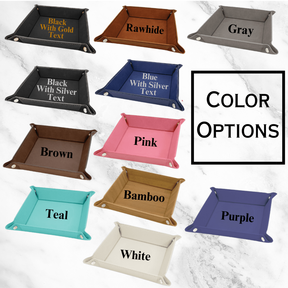 Unique Personalized Custom Occasions Catch All Customized Valet Tray Gifts for Men by Groovy Guy