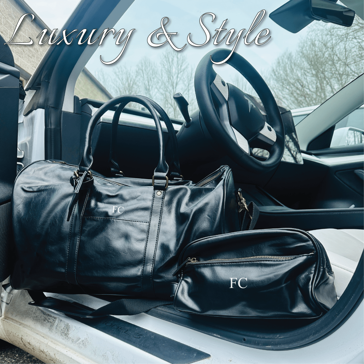 Unique Personalized Journey Essentials Customized Duffel Bags Gifts for Men by Groovy Guy