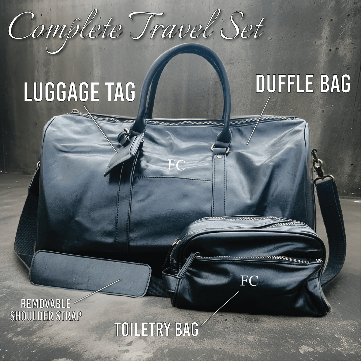 Unique Personalized Journey Essentials Customized Duffel Bags Gifts for Men by Groovy Guy