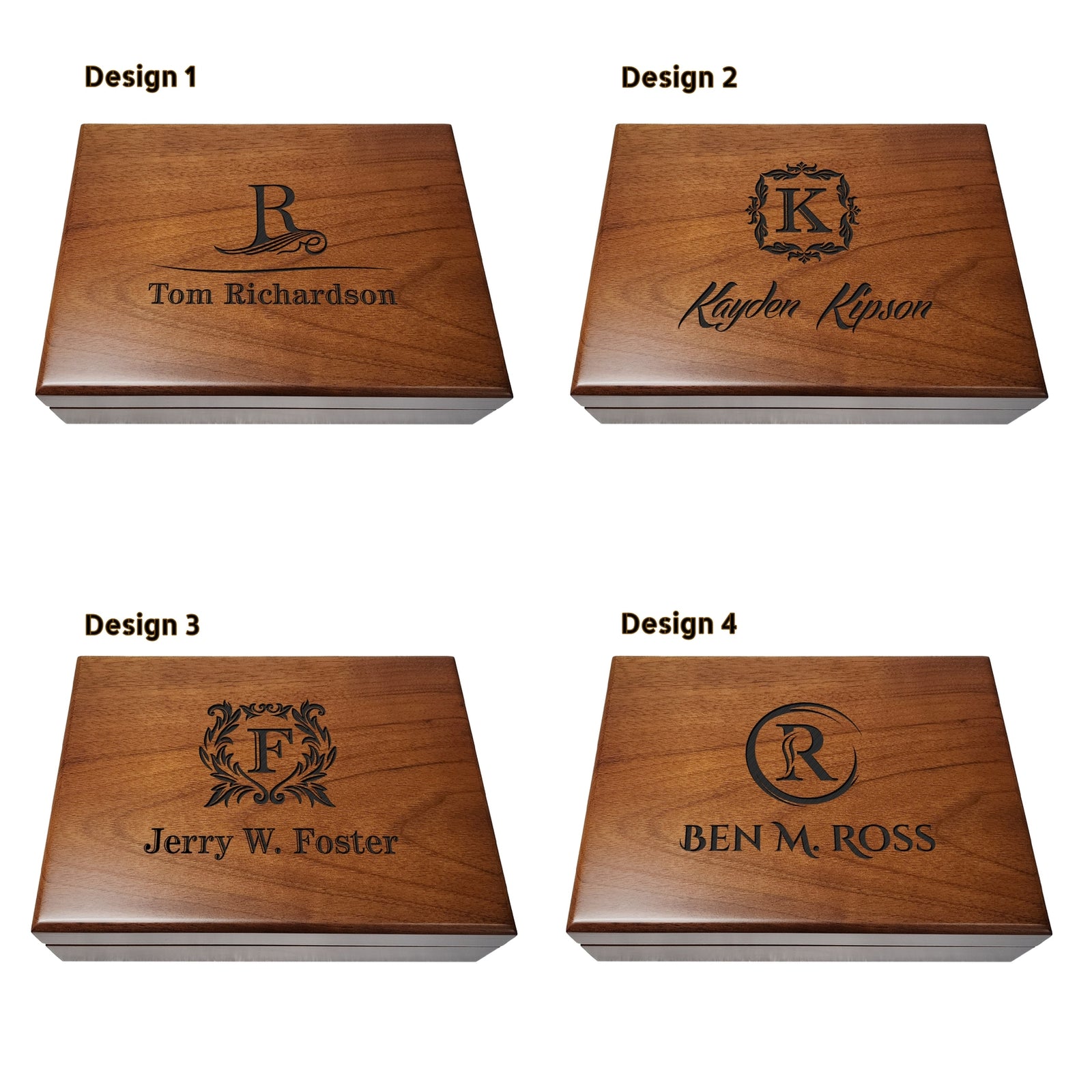 Personalized Walnut Gift Box