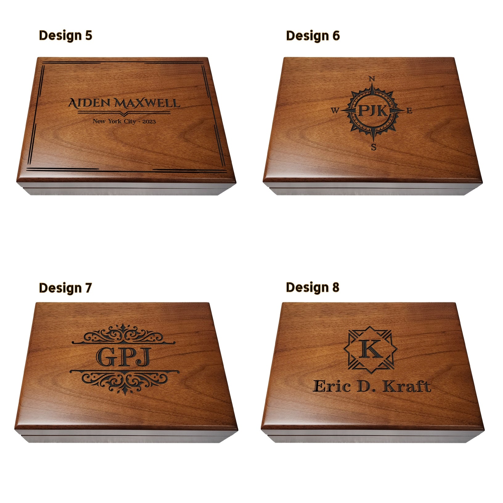 Personalized Walnut Gift Box