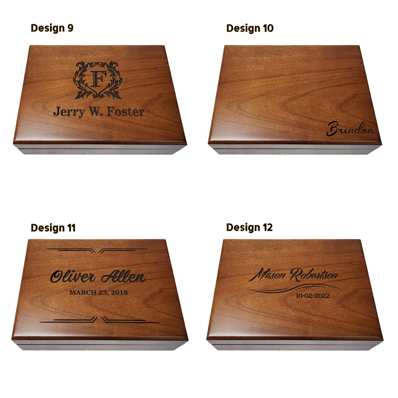 Personalized Walnut Gift Box