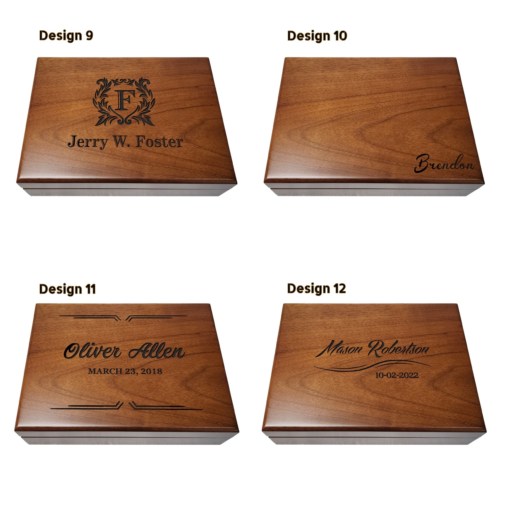 Personalized Walnut Gift Box