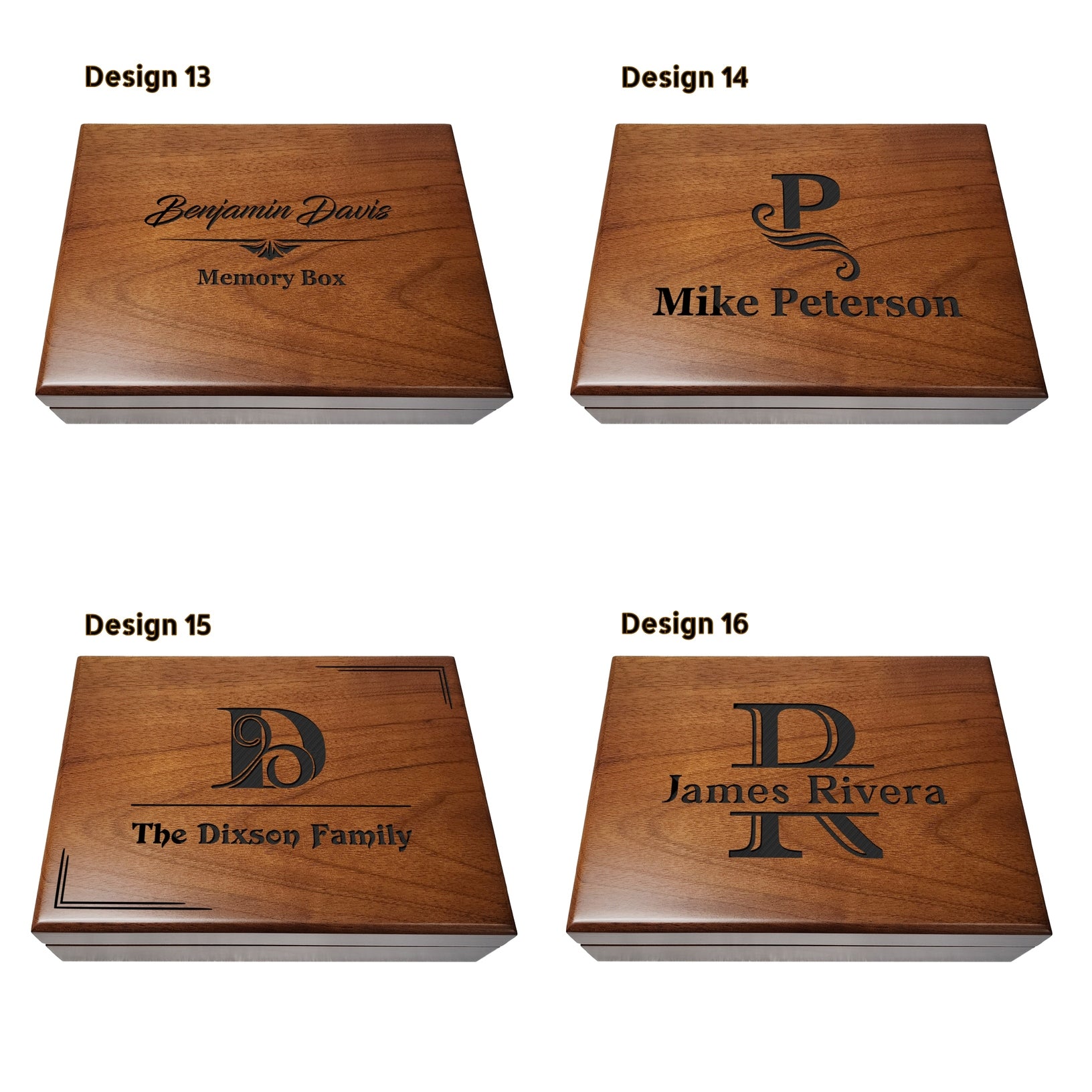 Personalized Walnut Gift Box