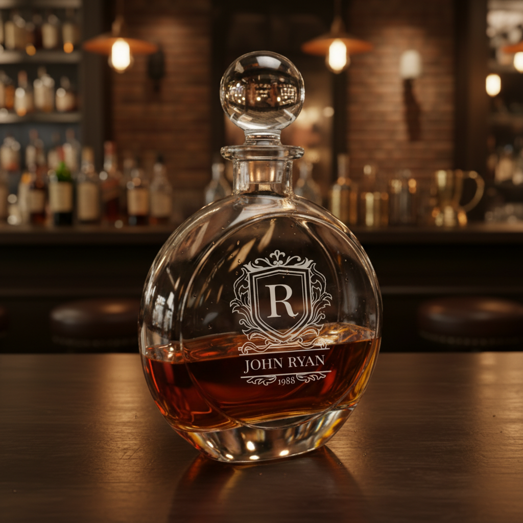Crested Whiskey Decanter