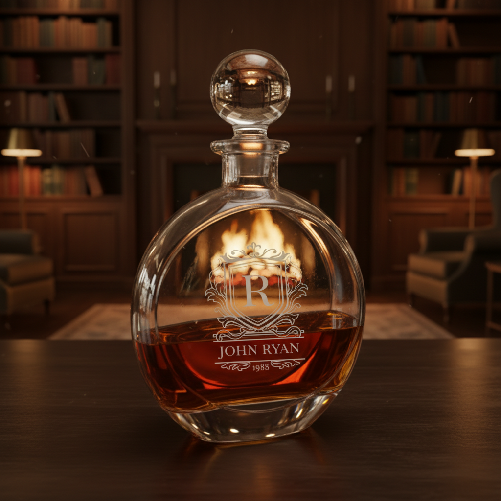 Crested Whiskey Decanter