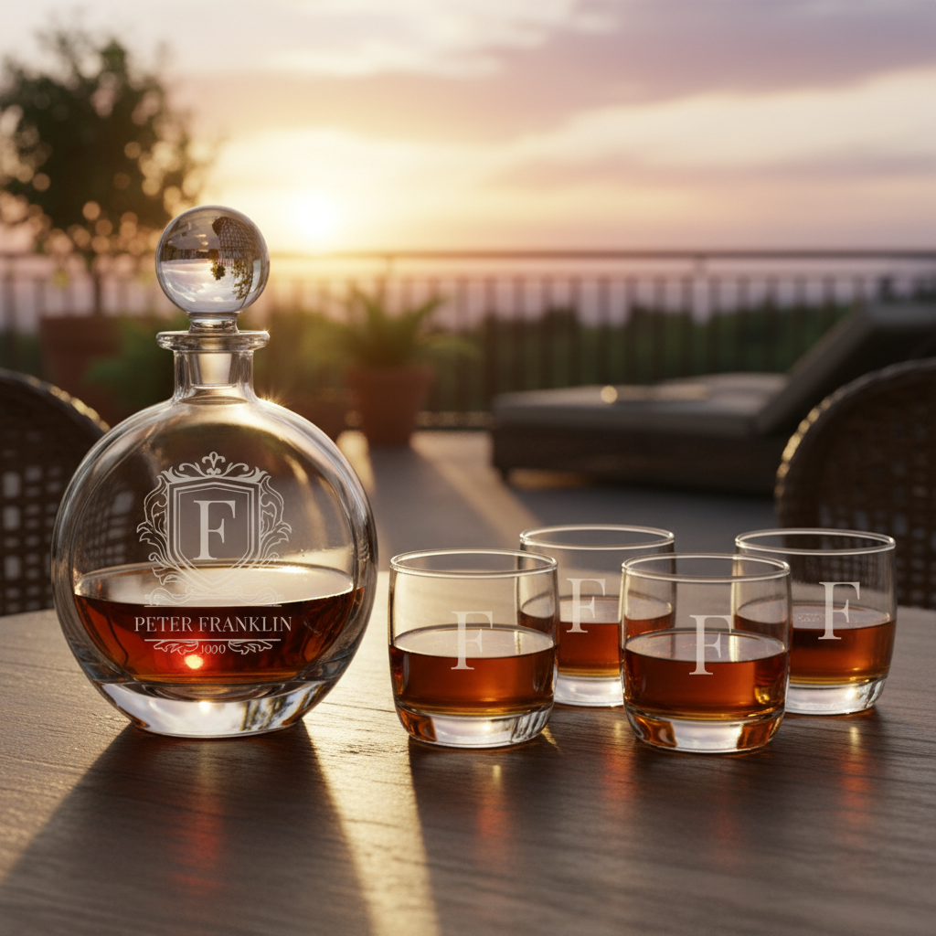 Crested Whiskey Decanter