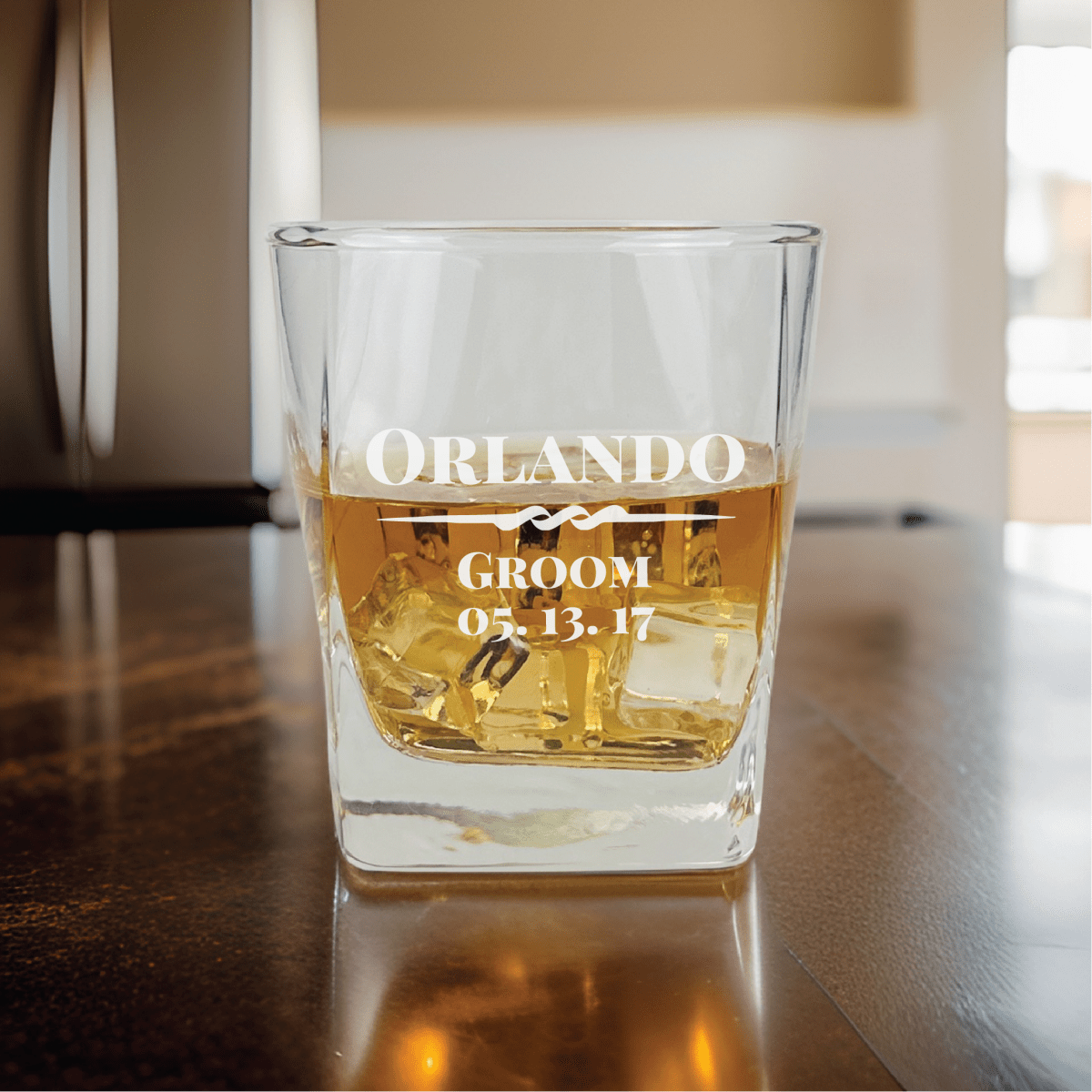 Unique Personalized Whiskey Smash Customized Whiskey Glass Gifts for Men by Groovy Guy