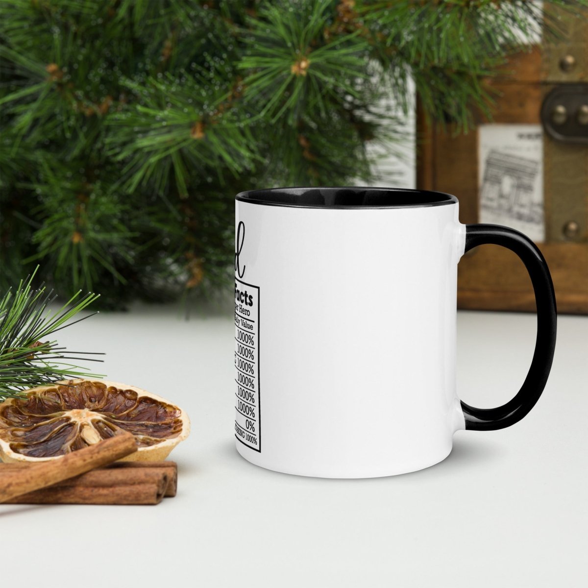 Unique Personalized Dads Nutritional Coffee Mug Customized Coffee & Tea Cups Gifts for Men by Groovy Guy