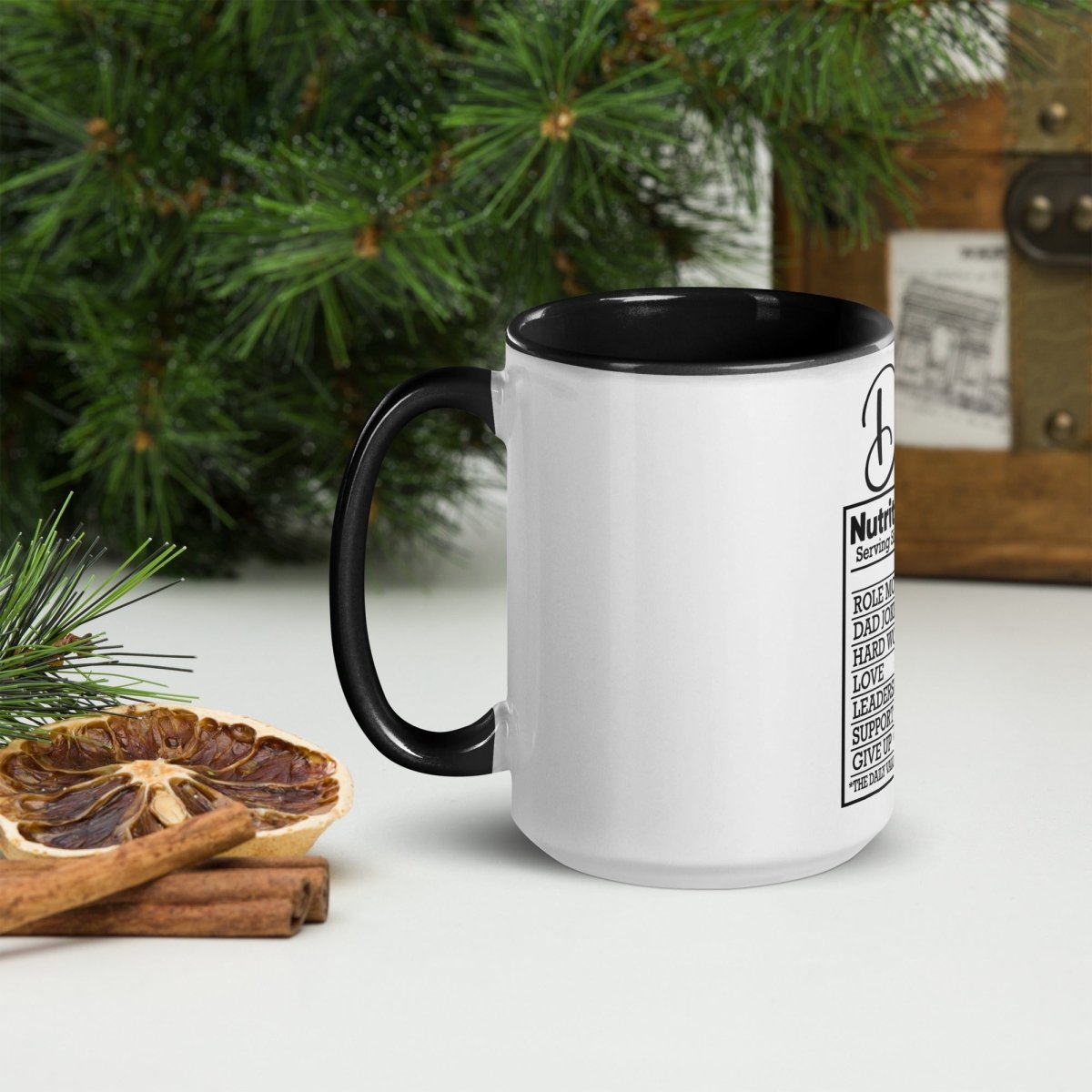 Unique Personalized Dads Nutritional Coffee Mug Customized Coffee & Tea Cups Gifts for Men by Groovy Guy