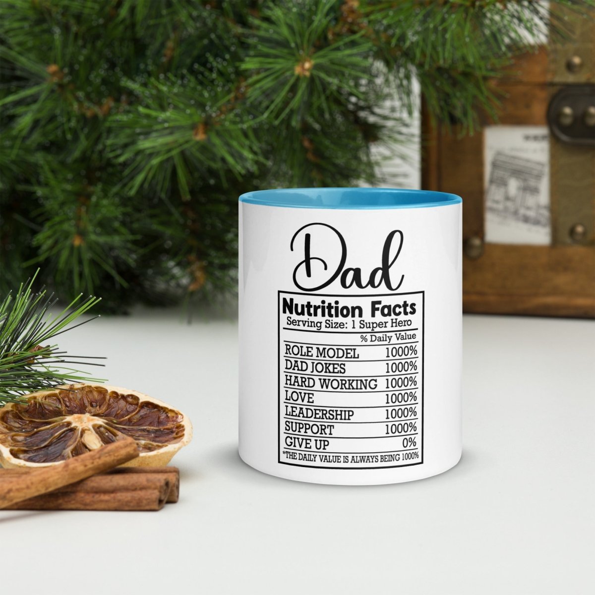 Unique Personalized Dads Nutritional Coffee Mug Customized Coffee & Tea Cups Gifts for Men by Groovy Guy