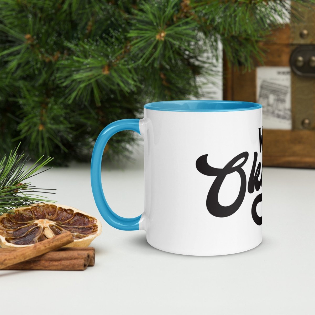 Unique Personalized World's Okayest Dad Coffee Mug Customized Coffee & Tea Cups Gifts for Men by Groovy Guy