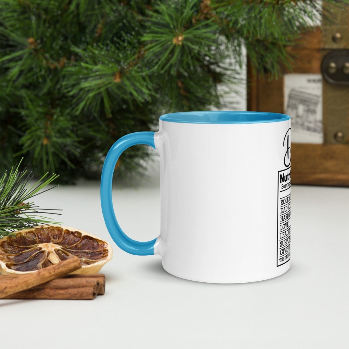 Unique Personalized Dads Nutritional Coffee Mug Customized Coffee & Tea Cups Gifts for Men by Groovy Guy