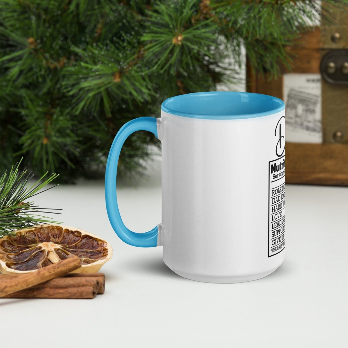 Unique Personalized Dads Nutritional Coffee Mug Customized Coffee & Tea Cups Gifts for Men by Groovy Guy