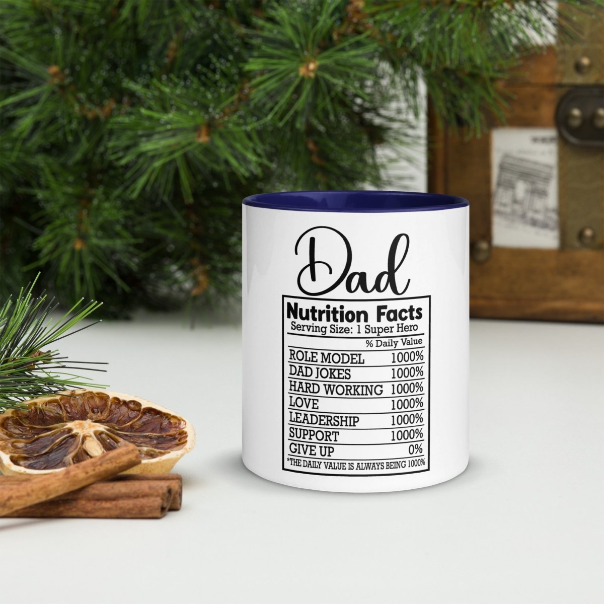 Unique Personalized Dads Nutritional Coffee Mug Customized Coffee & Tea Cups Gifts for Men by Groovy Guy