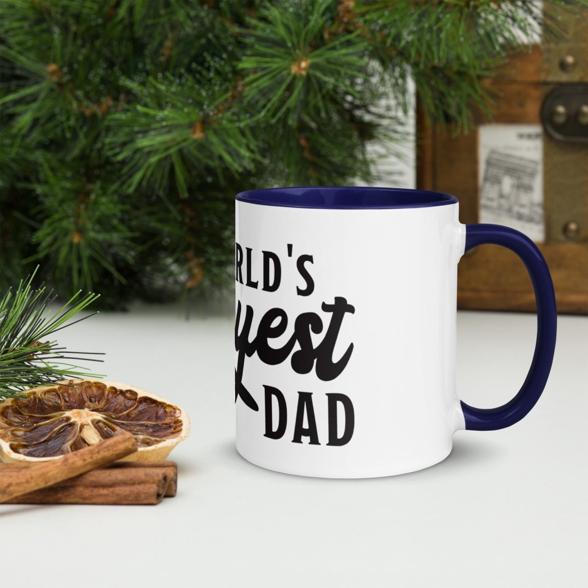 Unique Personalized World's Okayest Dad Coffee Mug Customized Coffee & Tea Cups Gifts for Men by Groovy Guy