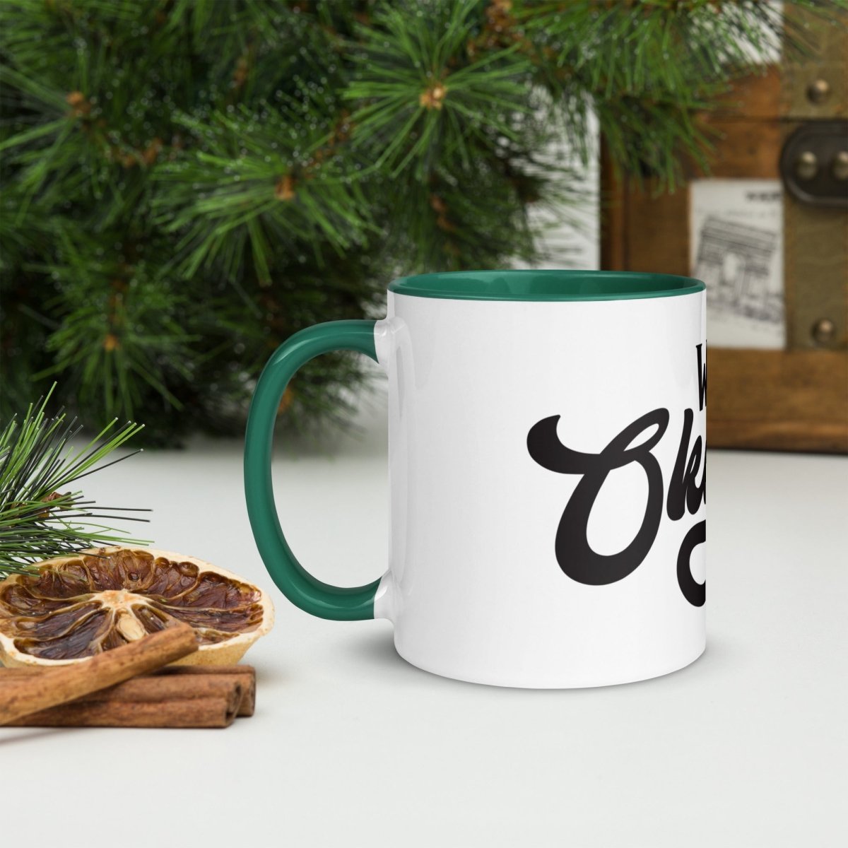 Unique Personalized World's Okayest Dad Coffee Mug Customized Coffee & Tea Cups Gifts for Men by Groovy Guy