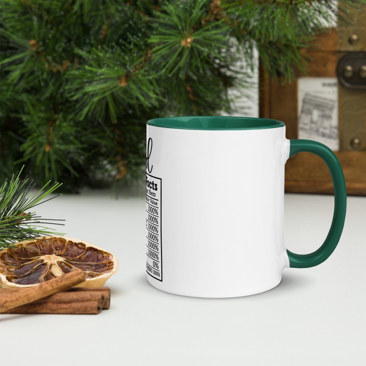 Unique Personalized Dads Nutritional Coffee Mug Customized Coffee & Tea Cups Gifts for Men by Groovy Guy