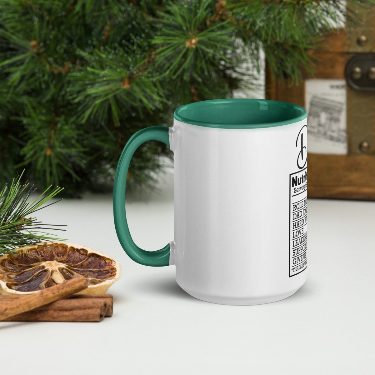 Unique Personalized Dads Nutritional Coffee Mug Customized Coffee & Tea Cups Gifts for Men by Groovy Guy