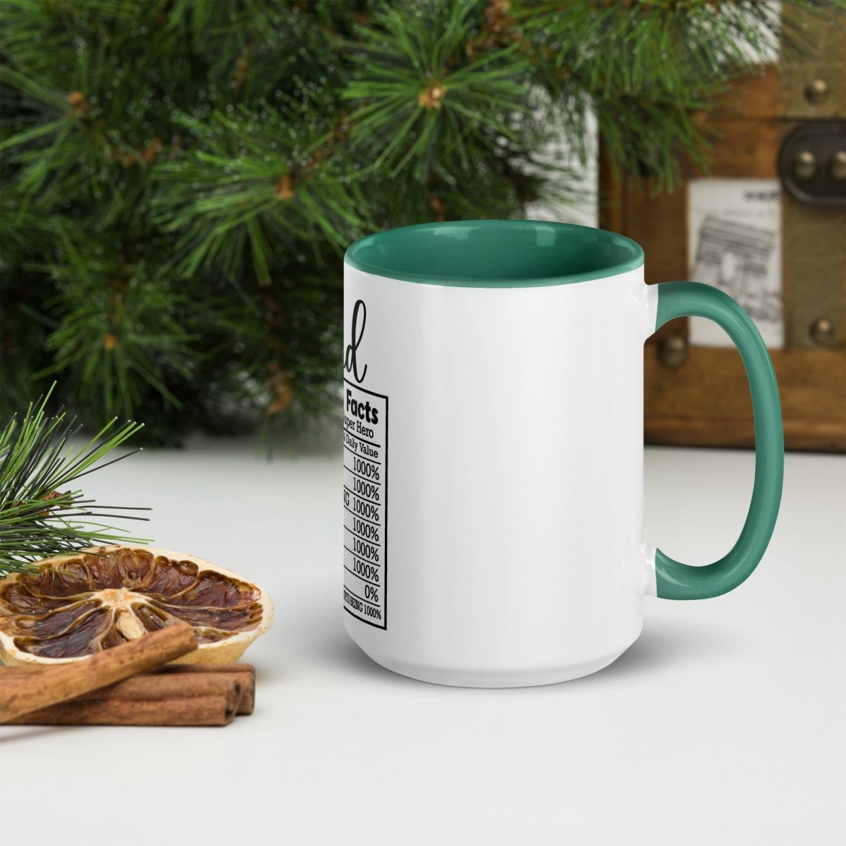 Unique Personalized Dads Nutritional Coffee Mug Customized Coffee & Tea Cups Gifts for Men by Groovy Guy