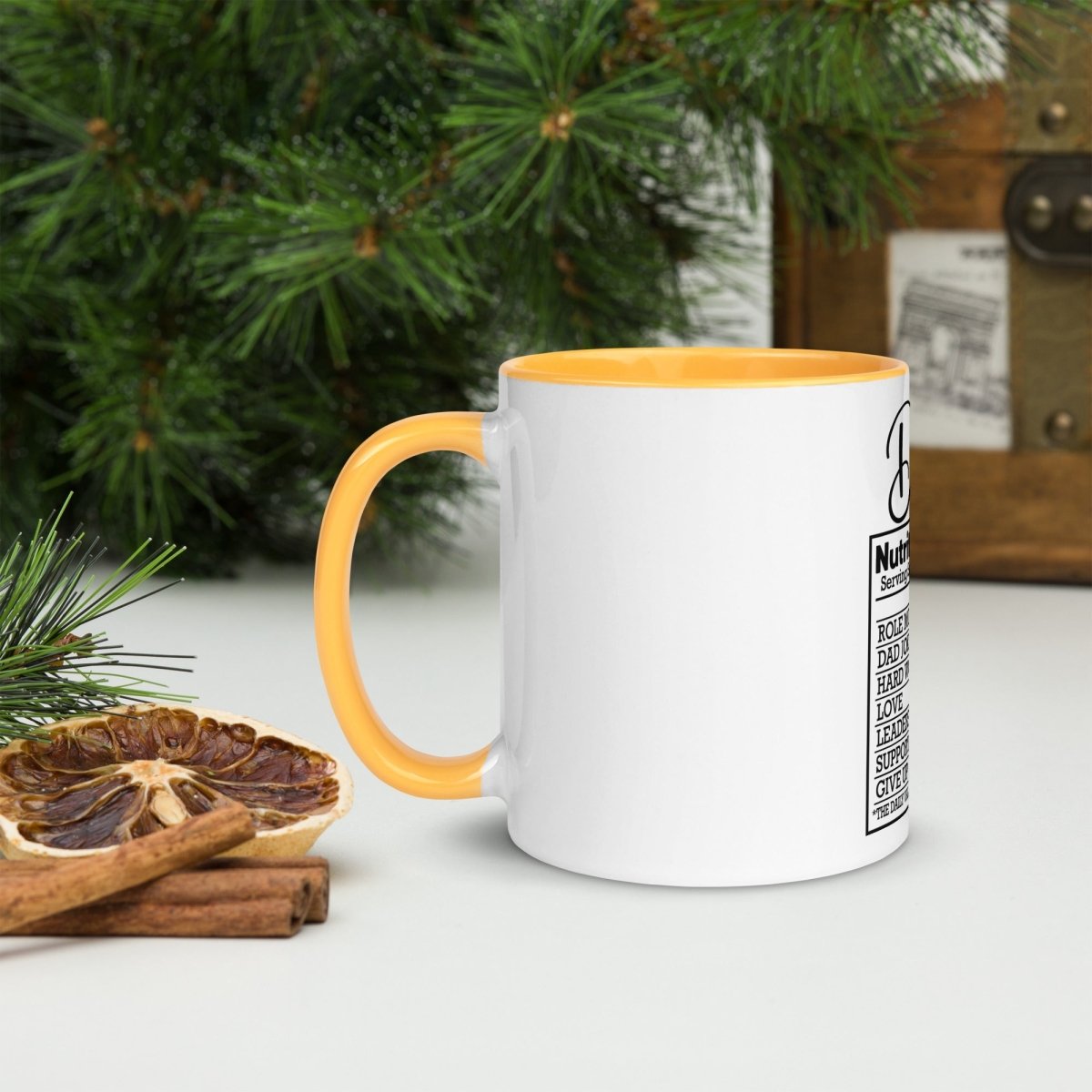 Unique Personalized Dads Nutritional Coffee Mug Customized Coffee & Tea Cups Gifts for Men by Groovy Guy