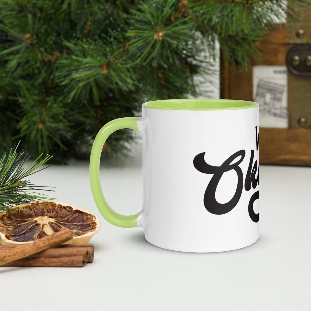 Unique Personalized World's Okayest Dad Coffee Mug Customized Coffee & Tea Cups Gifts for Men by Groovy Guy