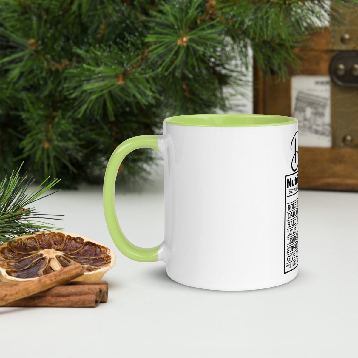 Unique Personalized Dads Nutritional Coffee Mug Customized Coffee & Tea Cups Gifts for Men by Groovy Guy
