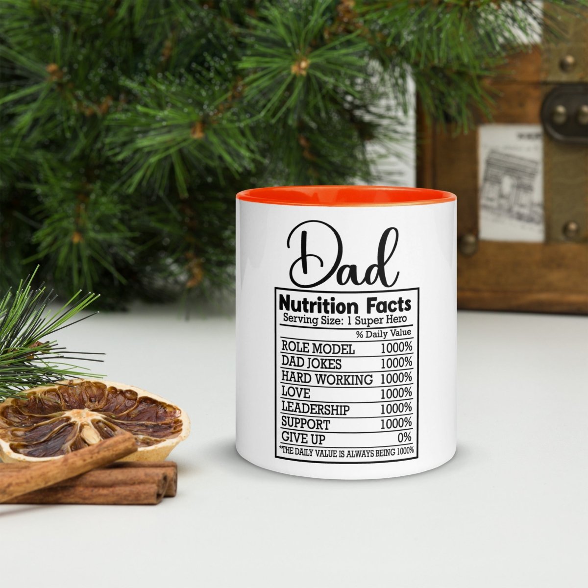 Unique Personalized Dads Nutritional Coffee Mug Customized Coffee & Tea Cups Gifts for Men by Groovy Guy