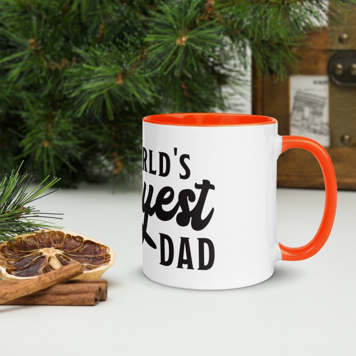 Unique Personalized World's Okayest Dad Coffee Mug Customized Coffee & Tea Cups Gifts for Men by Groovy Guy