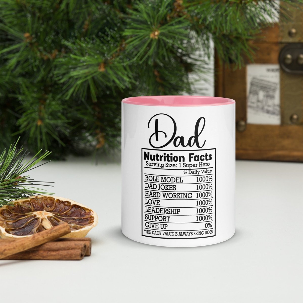 Unique Personalized Dads Nutritional Coffee Mug Customized Coffee & Tea Cups Gifts for Men by Groovy Guy