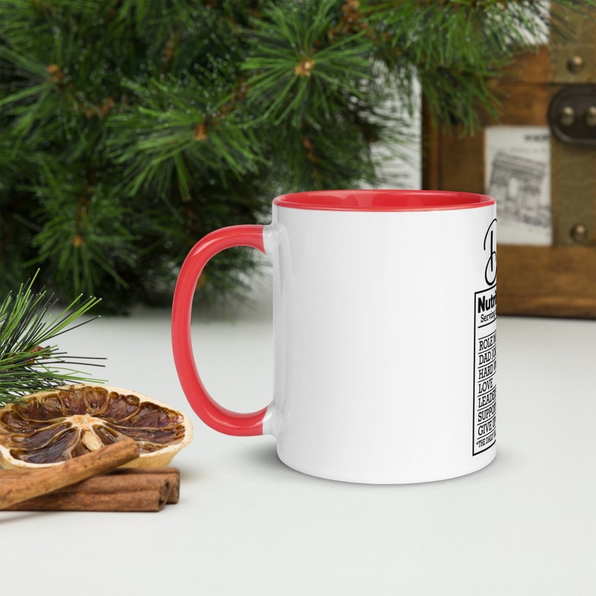 Unique Personalized Dads Nutritional Coffee Mug Customized Coffee & Tea Cups Gifts for Men by Groovy Guy
