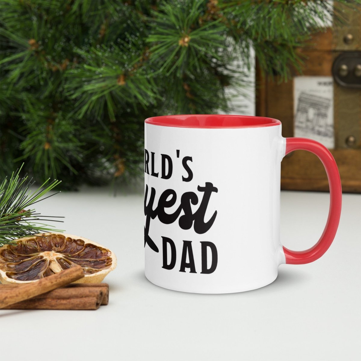Unique Personalized World's Okayest Dad Coffee Mug Customized Coffee & Tea Cups Gifts for Men by Groovy Guy