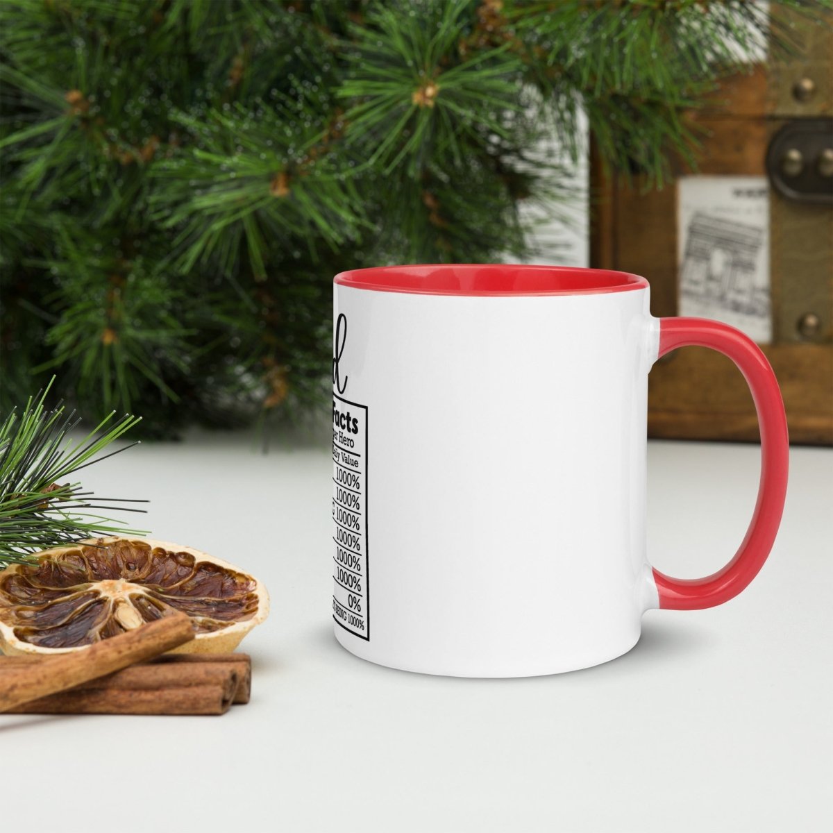 Unique Personalized Dads Nutritional Coffee Mug Customized Coffee & Tea Cups Gifts for Men by Groovy Guy