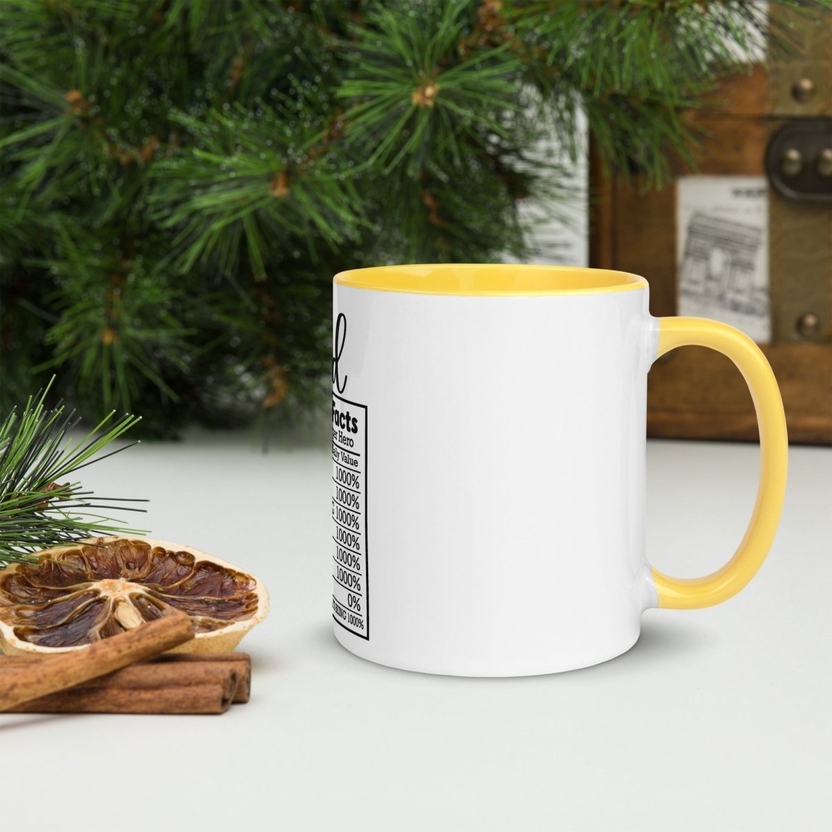Unique Personalized Dads Nutritional Coffee Mug Customized Coffee & Tea Cups Gifts for Men by Groovy Guy