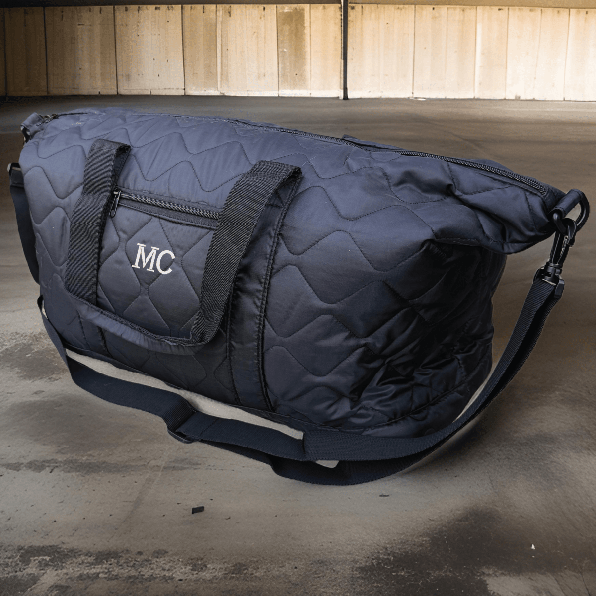 Unique Personalized Urban Monogrammed Duffle Bag Customized Duffle Bag Gifts for Men by Groovy Guy